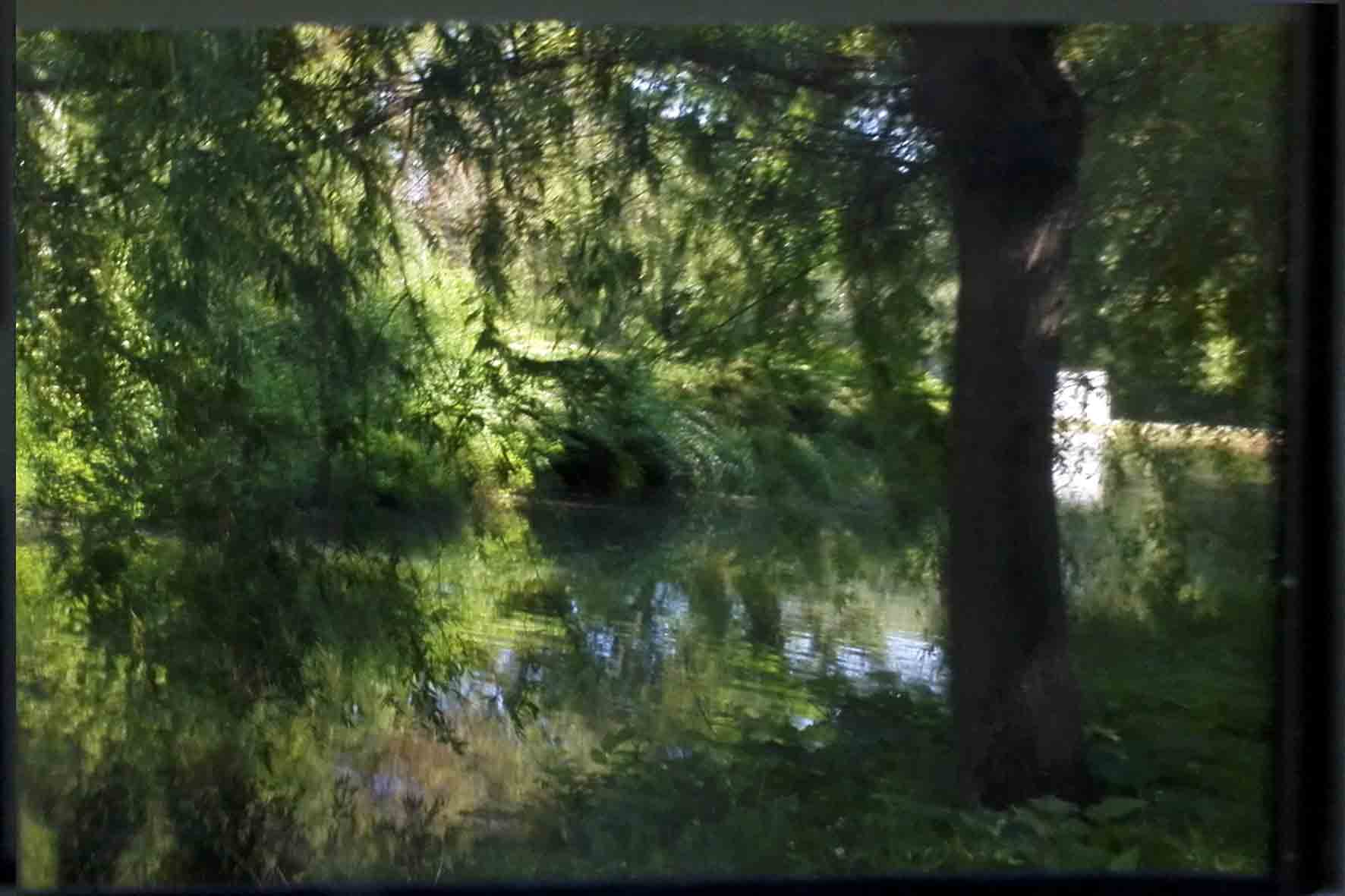 Stained Landscapes #6, Michaela Putz 2017. Photographies of landscapes mirroring on a smartphone screen.