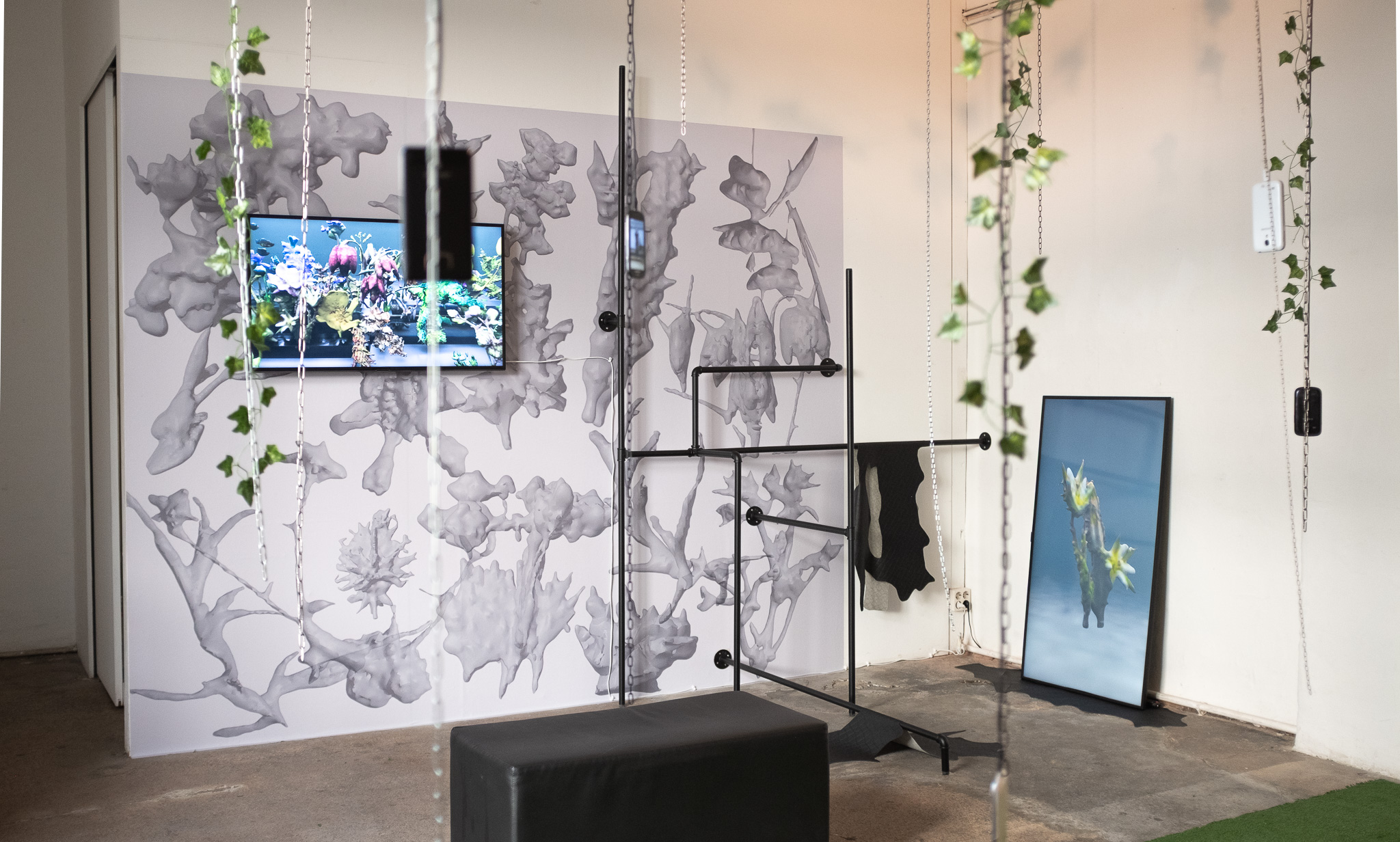 Phantom of a Garden, installation detail / Medienwerkstatt Wien; Photo: Michaela Putz, Bildrecht